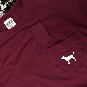 PINK Oversized Long Sleeve Shirt